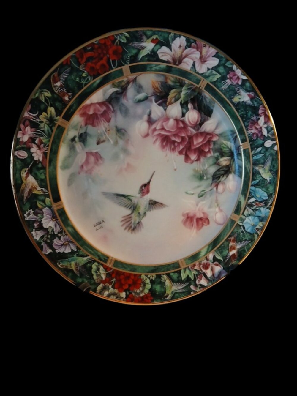 " The Anna's Hummingbird" Collector plate